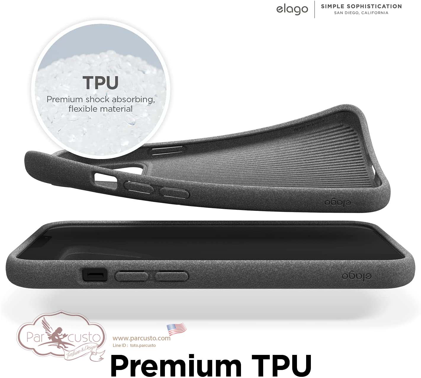 เคส iPhone 13 Pro Max [Pebble] จาก elago [Pre-order USA]