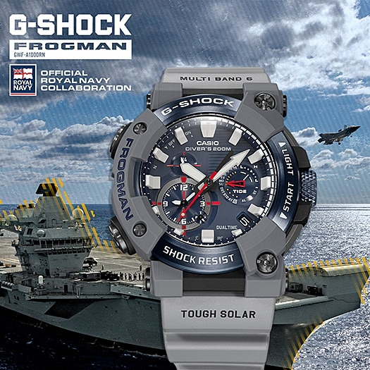 นาฬิกา Casio G-Shock มนุษย์กบ FROGMAN ANALOG ROYAL NAVY รุ่น GWF-A1000RN-8A "Made in Japan" ของแท้ รับประกัน1ปี