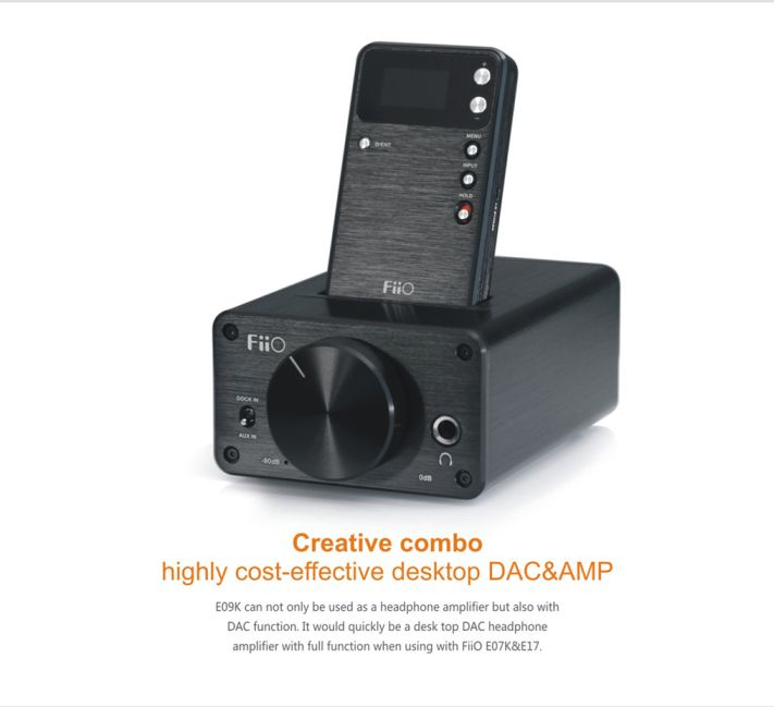 ขาย FiiO E09K QOGIR แอมป์ตั้งโต๊ะระดับเทพสำหรับ E07K / E17 / X3 รุ่นปรับปรุงใหม่ล่าสุด