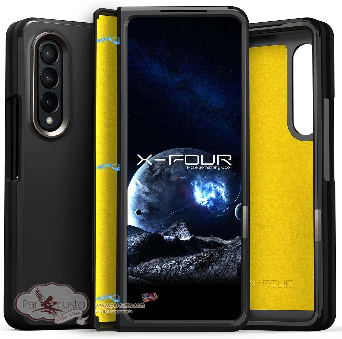 เคส Samsung Galaxy Z Fold 3 [Magnetic Soft Case] จาก X-FOUR [Pre-order USA]