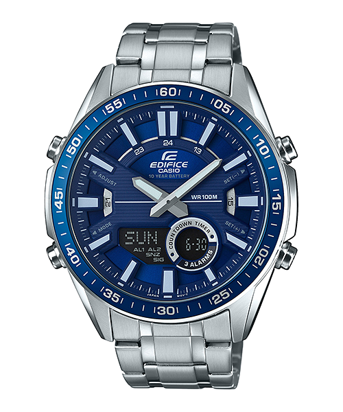 นาฬิกา Casio EDIFICE CHRONOGRAPH แบตเตอรี่ 10 ปี รุ่น EFV-C100D-2AV ของแท้ รับประกัน 1 ปี
