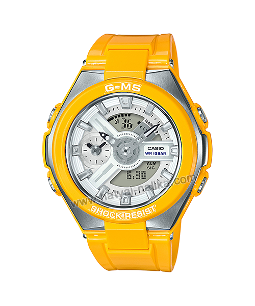 นาฬิกา Casio Baby-G G-MS Limited "G-Steel Lady" MSG-400 series รุ่น MSG-400-9A สีเหลือง (ไม่วางขายในไทย) ของแท้ รับประกัน1ปี