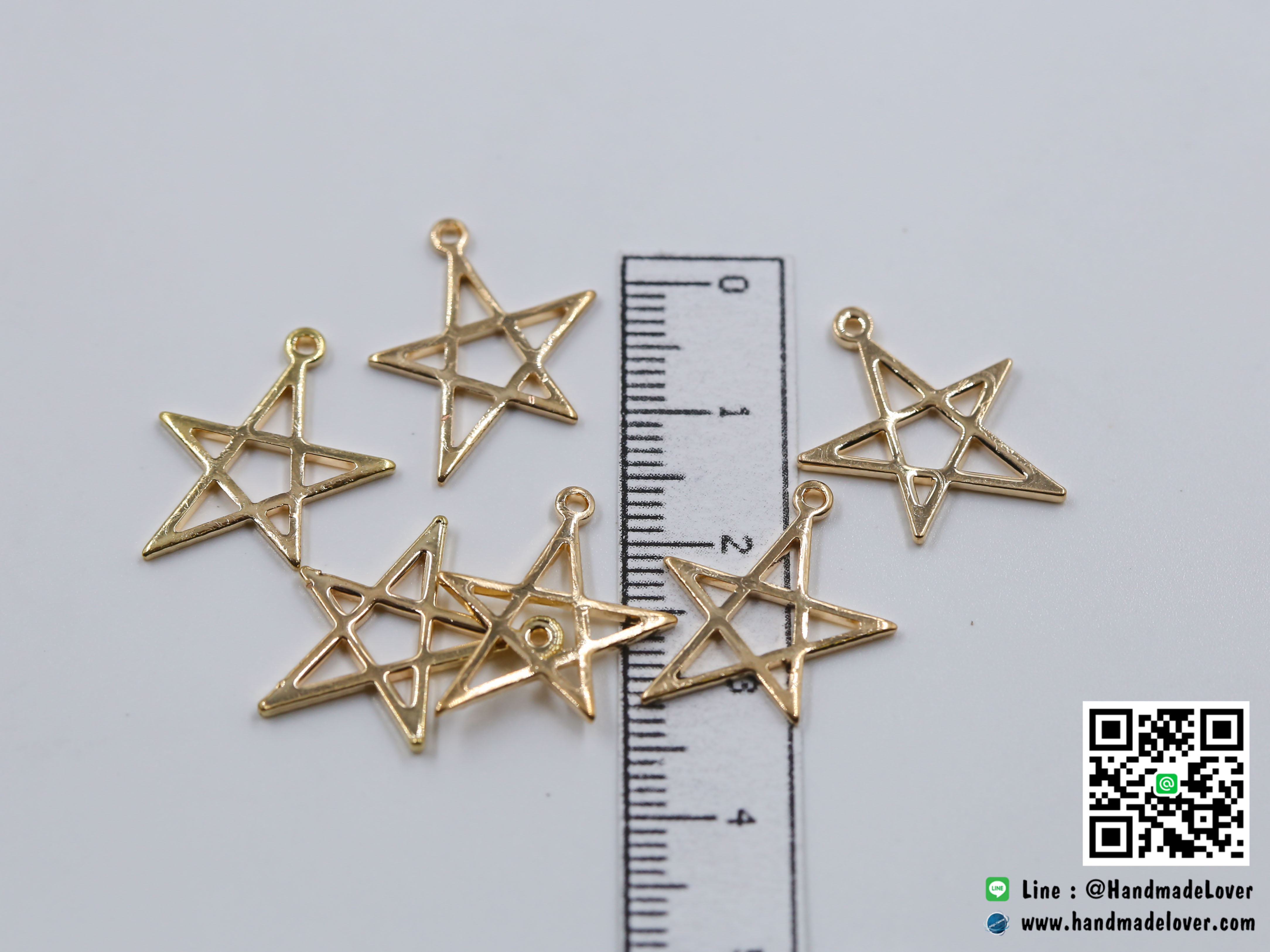 จี้โลหะ สไตล์มินิมอล ( minimal style ) รูปดาว สีทอง