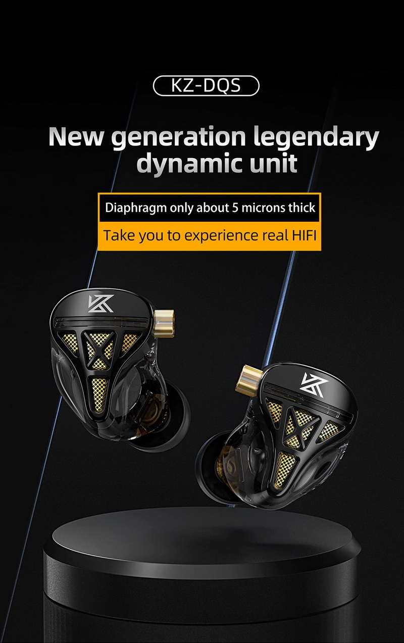 KZ DQS ตำนานบทต่อไปของหูฟังไดนามิก คุณภาพเสียงแบบก้าวกระโดด ประกันศูนย์ไทย