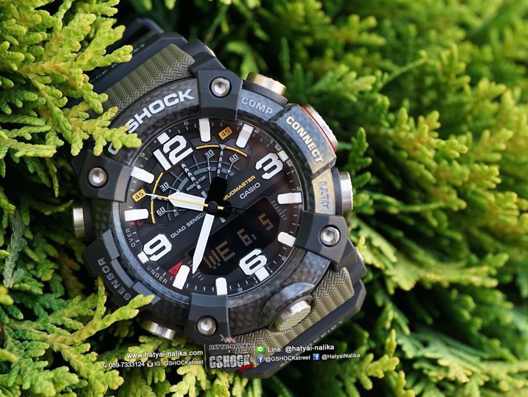 นาฬิกา Casio G-Shock MUDMASTER Carbon Core Guard with Bluetooth GG-B100 series รุ่น GG-B100-1A3 ของแท้ รับประกัน1ปี