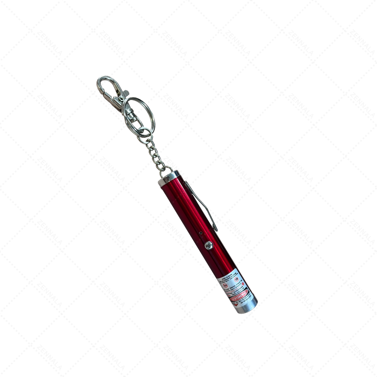 Laser แสงสีแดง เล็กสั้นพวงกุญแจ (ชาร์จไฟ)