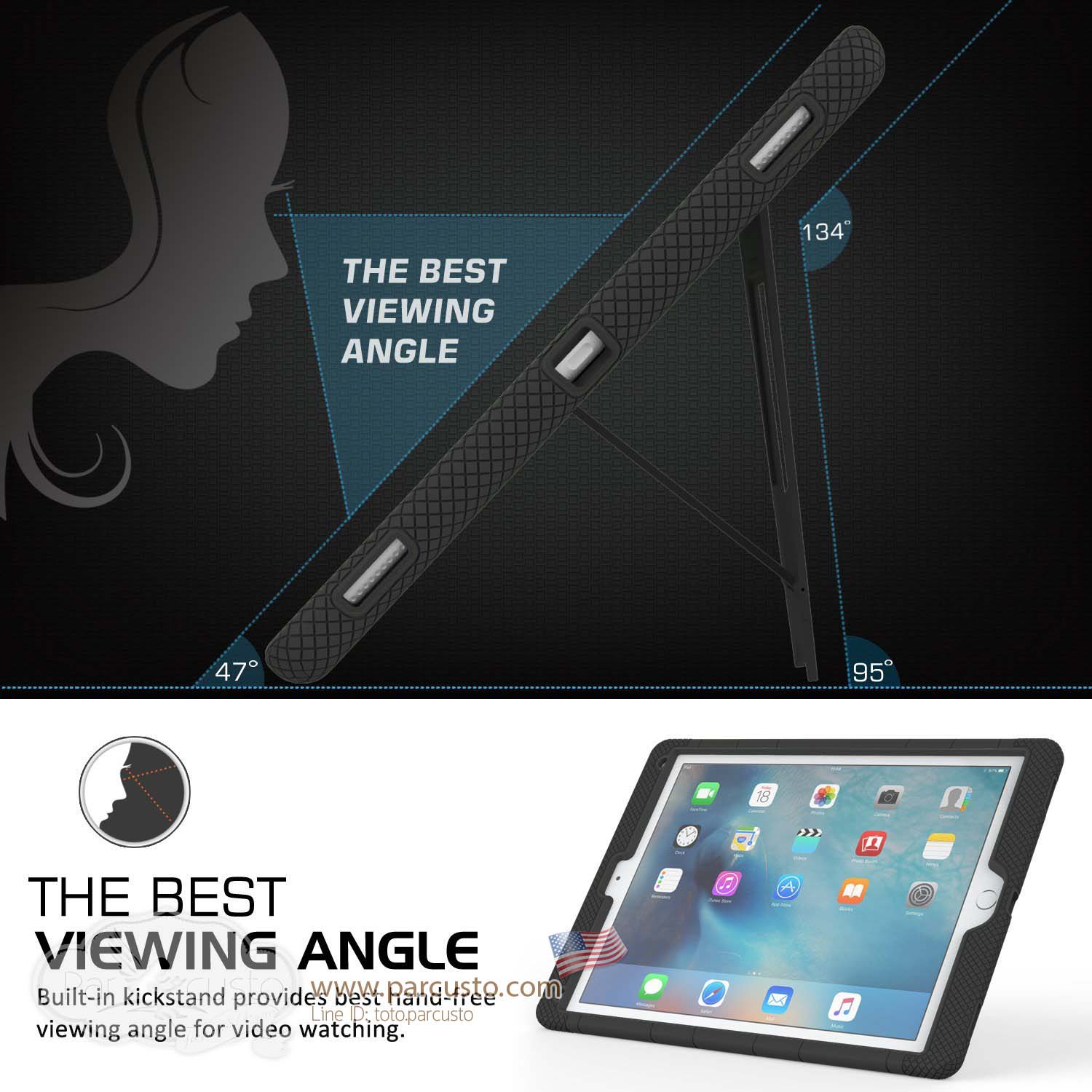 เคสกันกระแทก Apple iPad Pro จาก Moko [Pre-order USA]