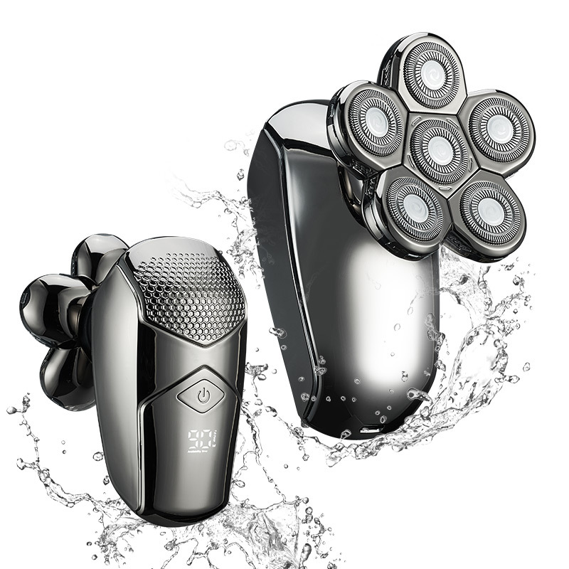 X-Tips Shaver PRO เครื่องโกนหนวด โกนผม 6 หัว รองรับ IPX7 จอแสดงผล LED ในตัว