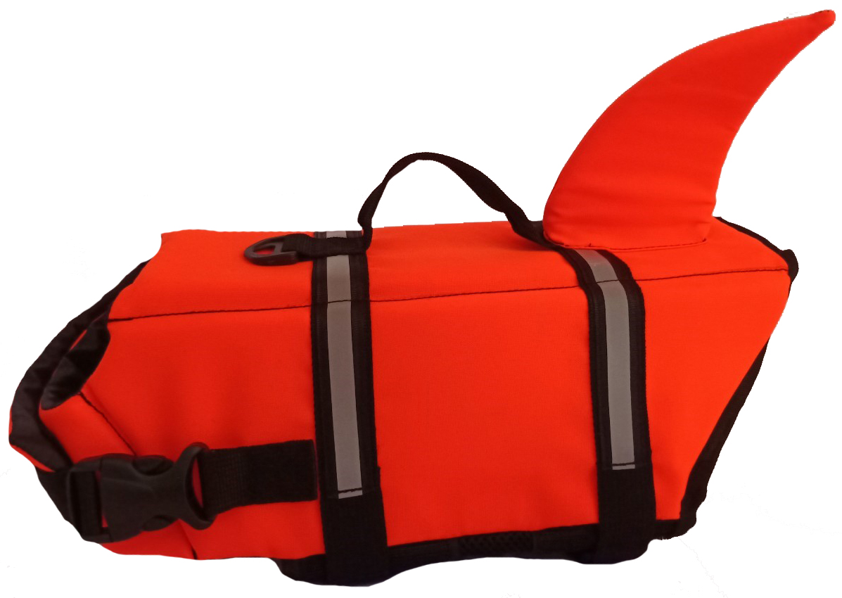 เสื้อชูชีพสุนัขแบบหางฉลาม : สีส้ม