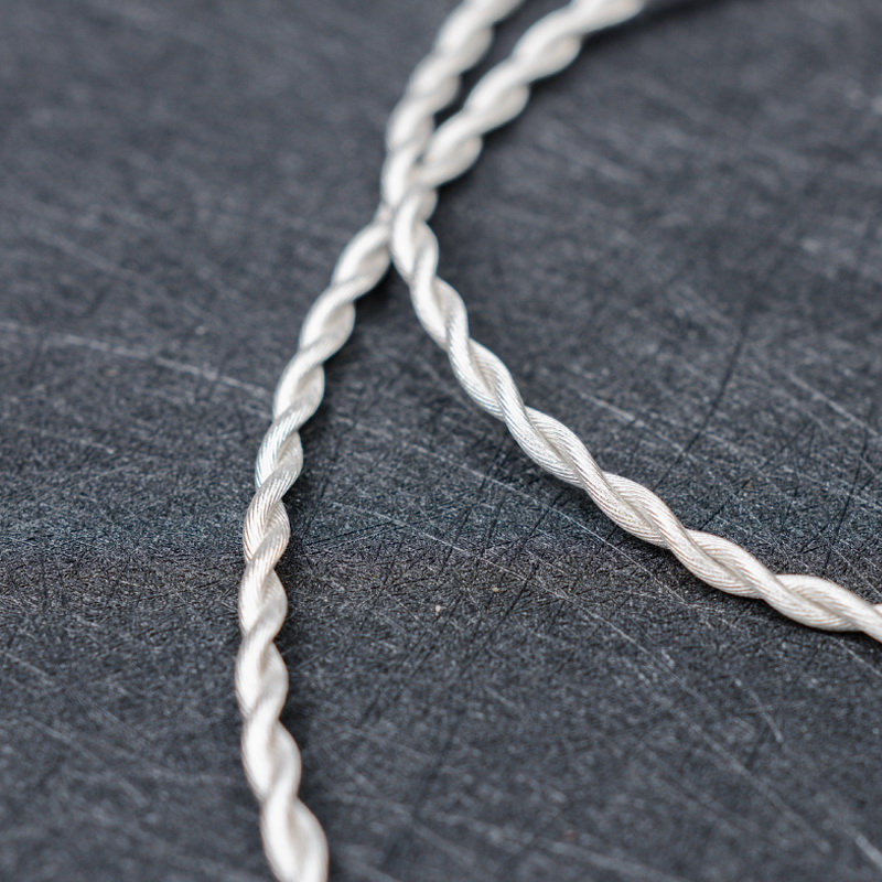 ขาย BGVP F3 สายหูฟัง 6N OCC ชุบเงินถัก ถอดเปลี่ยนหัวแจ๊คได้