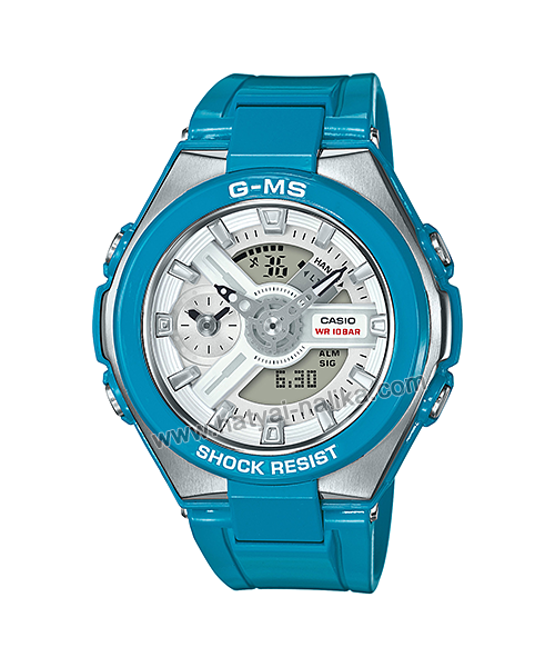 นาฬิกา Casio Baby-G G-MS Limited "G-Steel Lady" MSG-400 series รุ่น MSG-400-2A สีฟ้า (ไม่วางขายในไทย) ของแท้ รับประกัน1ปี