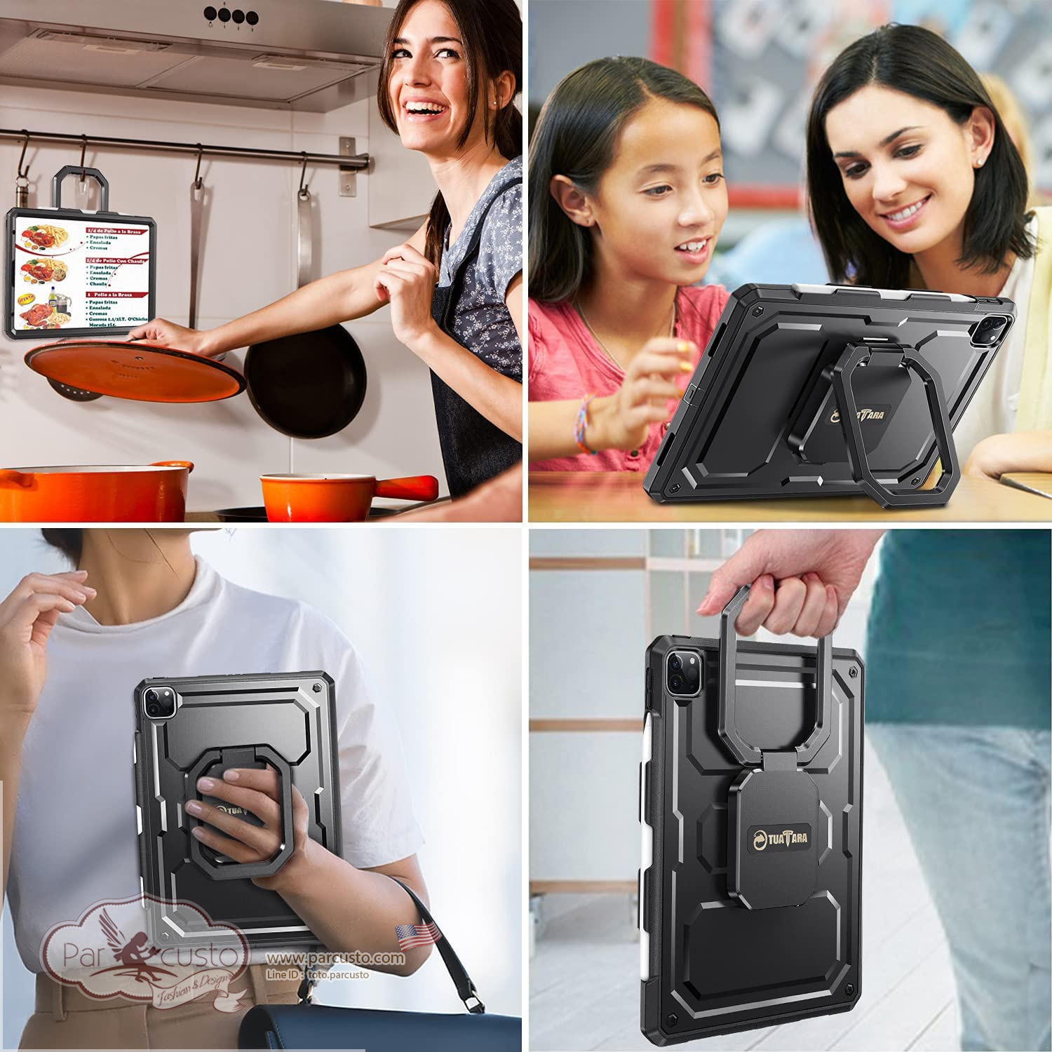 เคสกันกระแทก Apple iPad Pro 11 2021/2020/2018 [Tuatara Magic Ring] จาก Fintie [หมด]