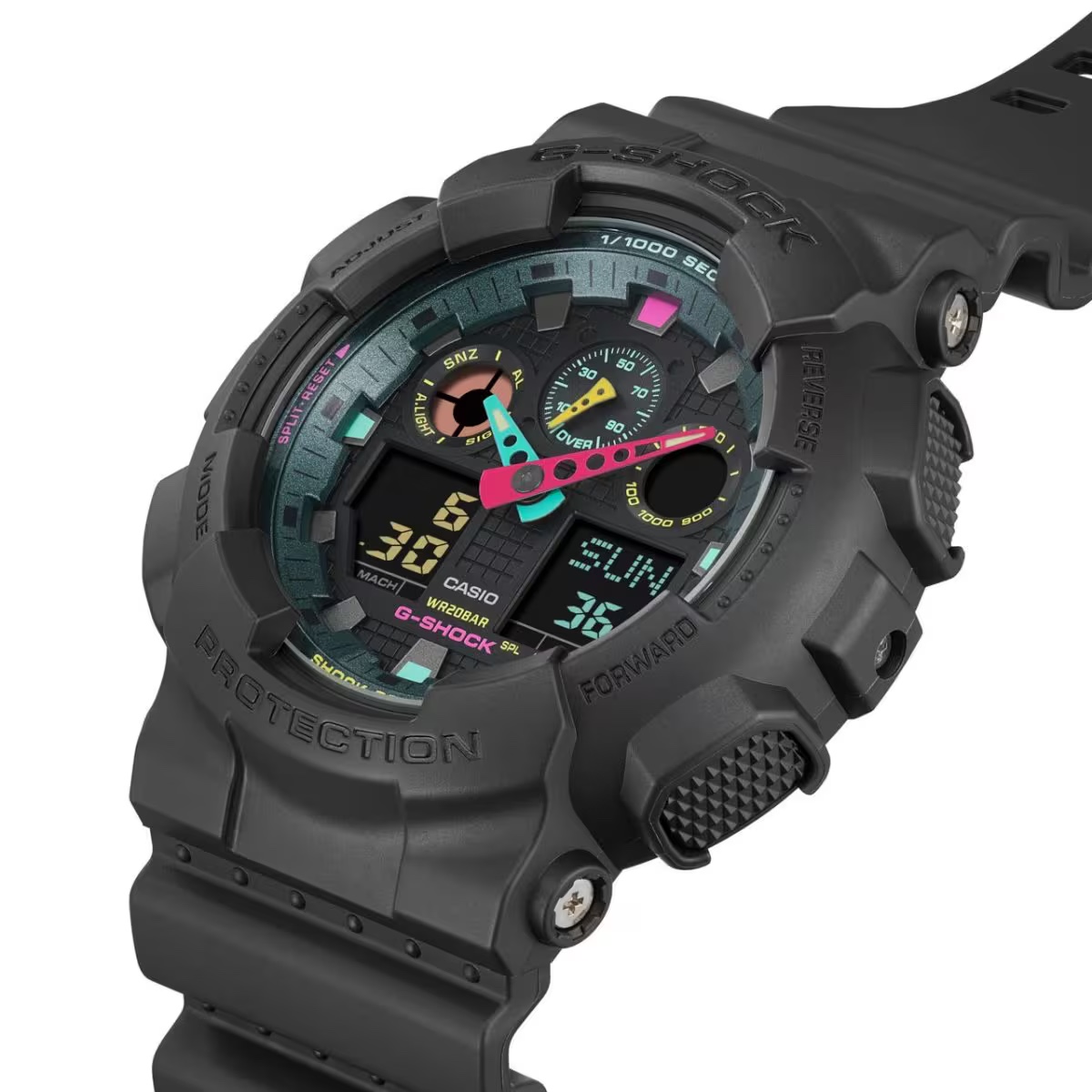 นาฬิกา Casio G-Shock Special Color Multi-Fluorescent series รุ่น GA-100MF-1A ของแท้ รับประกัน1ปี