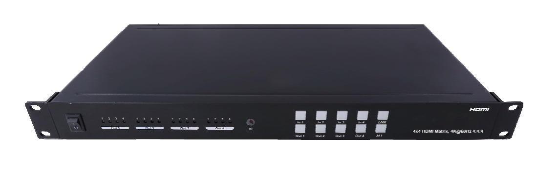 4x4 HDMI2.0 Matrix, Support 18Gbps, 4K@60hz