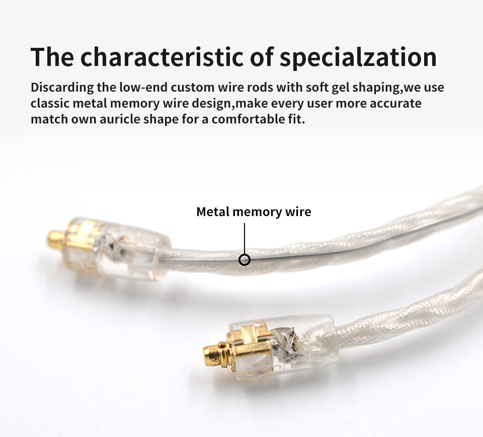 ขาย kz premium mmcx สายทองแดงชุบเงินถักหุ้มฉนวน Kevlar fiber