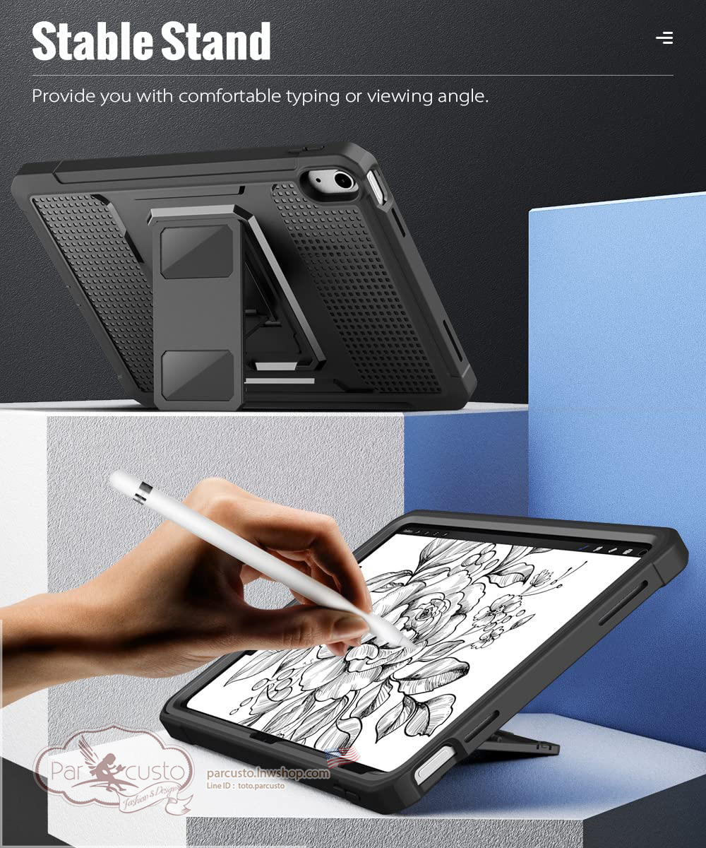 เคสกันกระแทก Apple New iPad 10.9 Gen 10 (2022) [Rugged Hybrid] จาก MoKo [Pre-order USA]