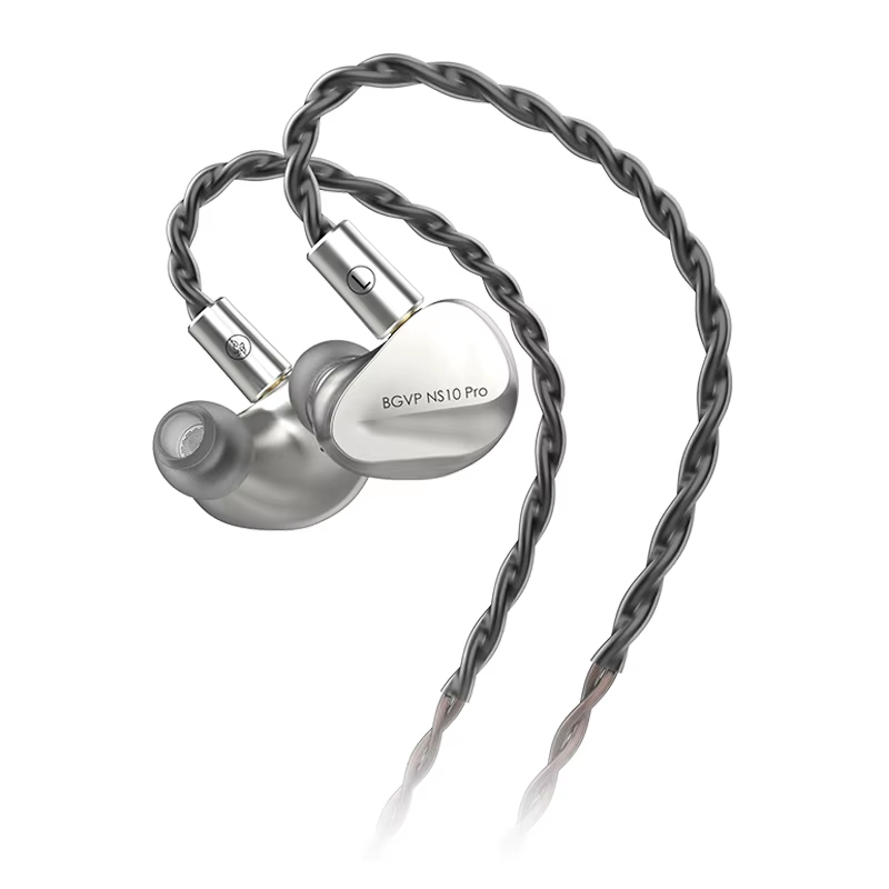 BGVP NS10Pro หูฟัง IEMs 10 ไดรเวอร์ 8BA+2DD สายชุบเงิน เปลี่ยนท่อนำเสียงได้ รองรับ Hi-Res ประกันศูนย์ไทย