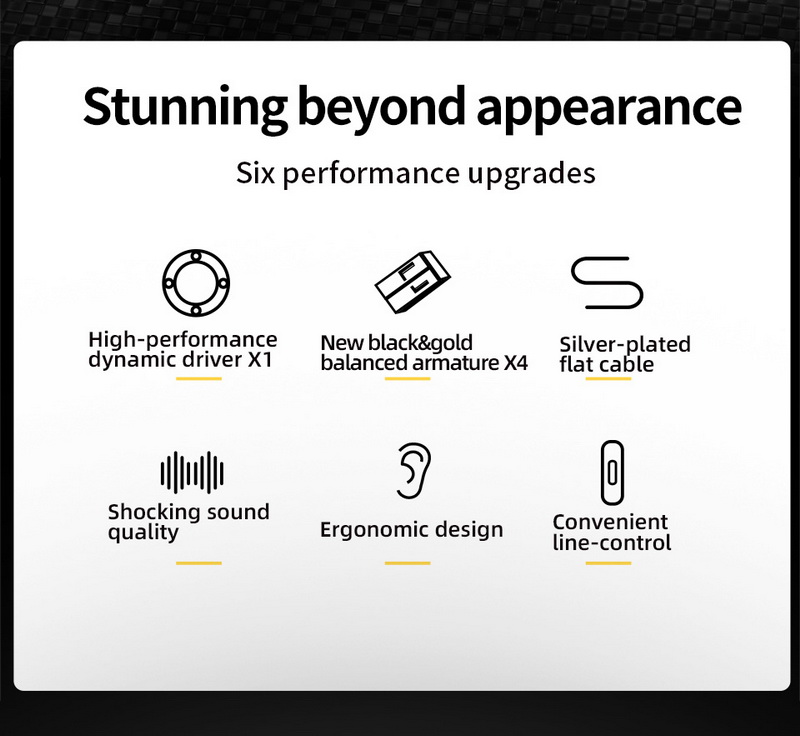 KZ ZS10 Pro X หูฟัง 5 ไดรเวอร์ 4BA+1DD ประกันศูนย์ไทย