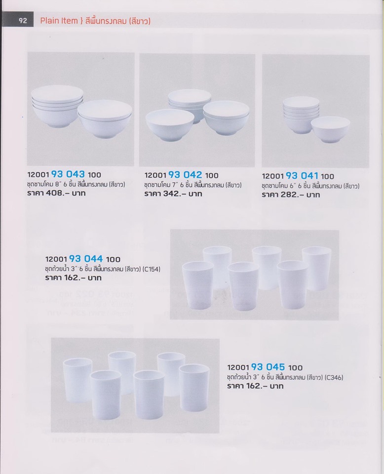 Superware จานชาม สีพื้น สกรีนข้อความคลิ๊กที่รูป