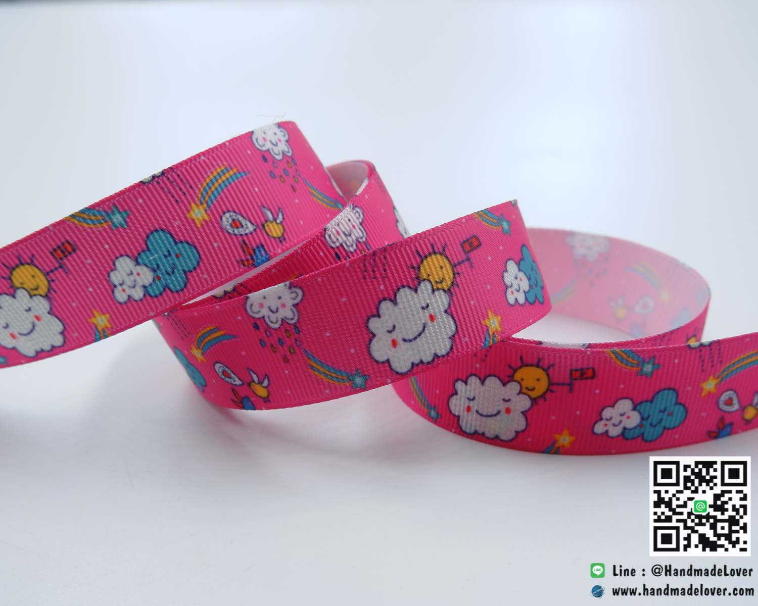 ริบบิ้นผ้า Sunshine ขนาด กว้าง 22 mm.