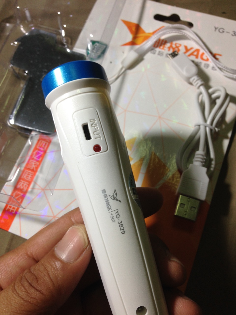 ไฟฉายYG3829พกติดตัวขนาดเล็กสว่างมาก