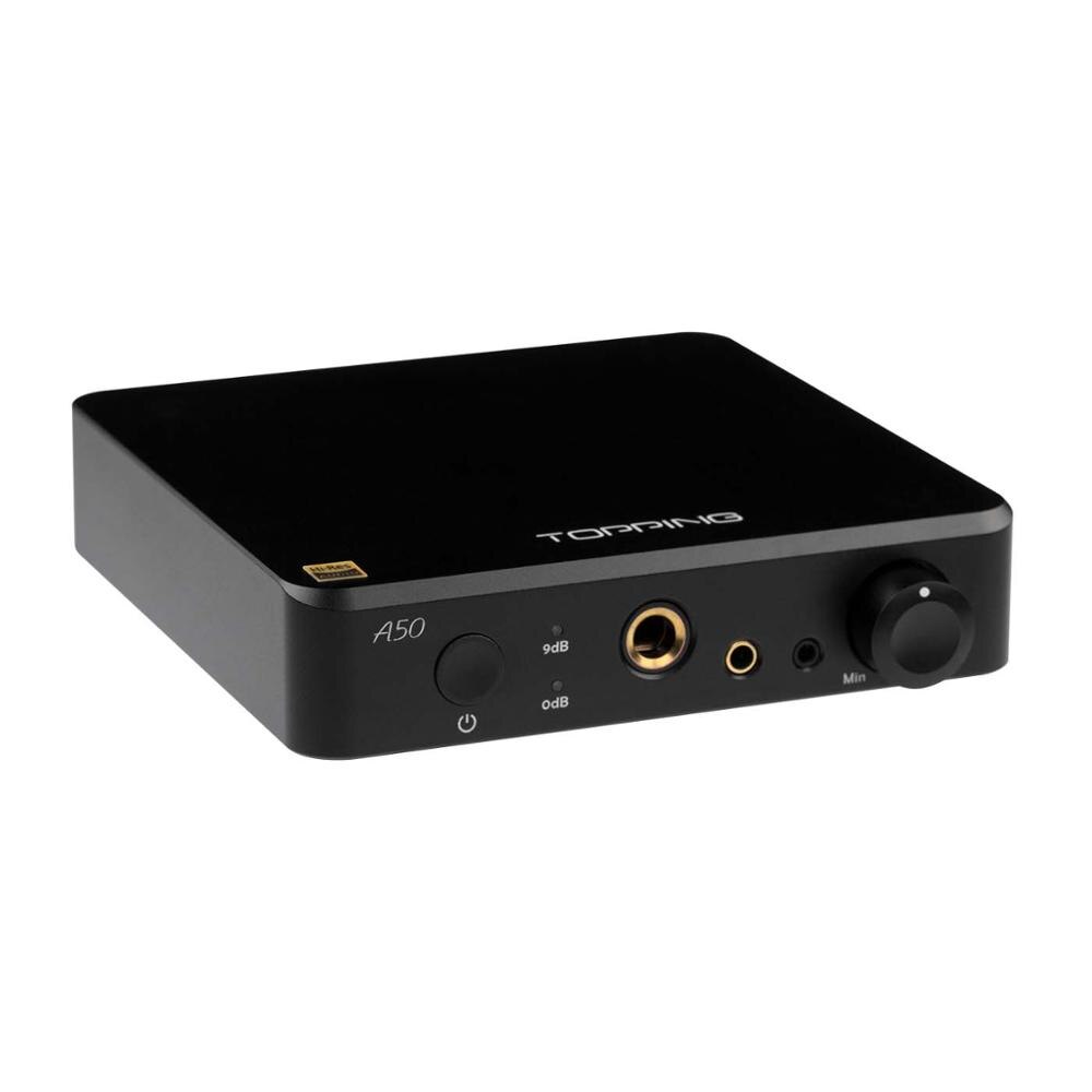 ขาย TOPPING A50 แอมป์หูฟังตั้งโต๊ะกำลังขับสูง รองรับย่านความถี่ 20-200kHz เหนือกว่า Hi-Res
