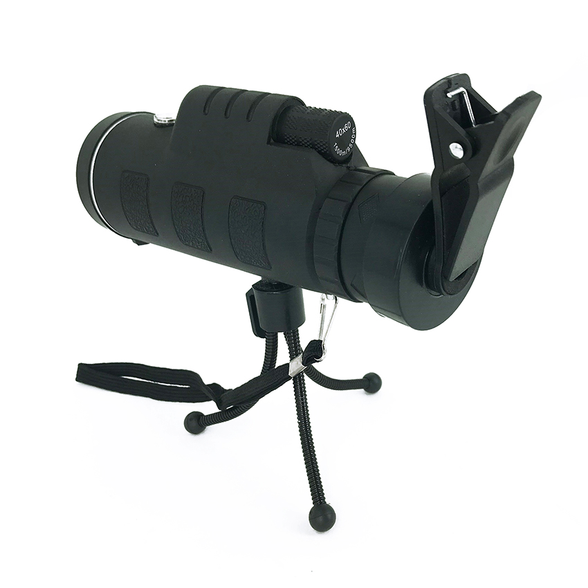 กล้องส่องทางไกล เลนส์ซูมหนีบมือถือ มีขาตั้ง 40x60 อุปกรณ์ครบ