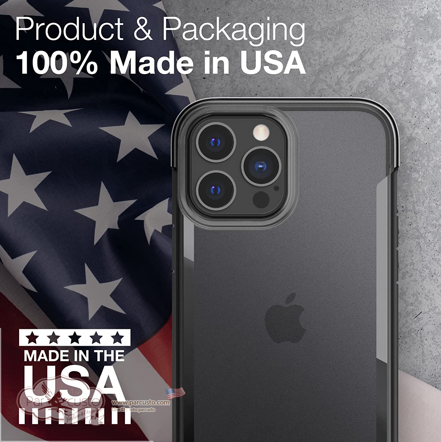 เคสกันกระแทกรักษ์โลกสำหรับ iPhone 13 Pro Max [Terrain] จาก Raptic [Pre-order USA]