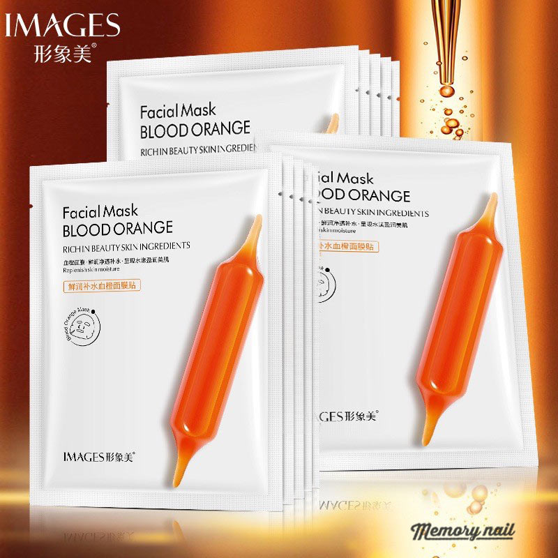 XXM13977 แผ่นมาร์คหน้าส้ม สีเลือดFacial Mask Blood Orange แผ่นมาส์กหน้า บลัด ออเรนจ์