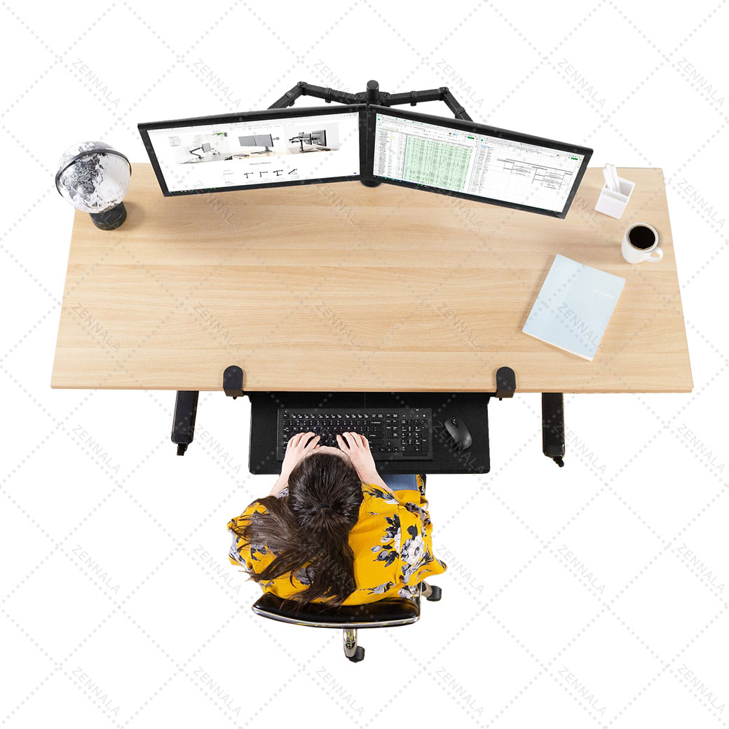 ที่วางคีย์บอร์ด แบบหนีบโต๊ะ รุ่น 75 cm (มี 3 สีให้เลือก)