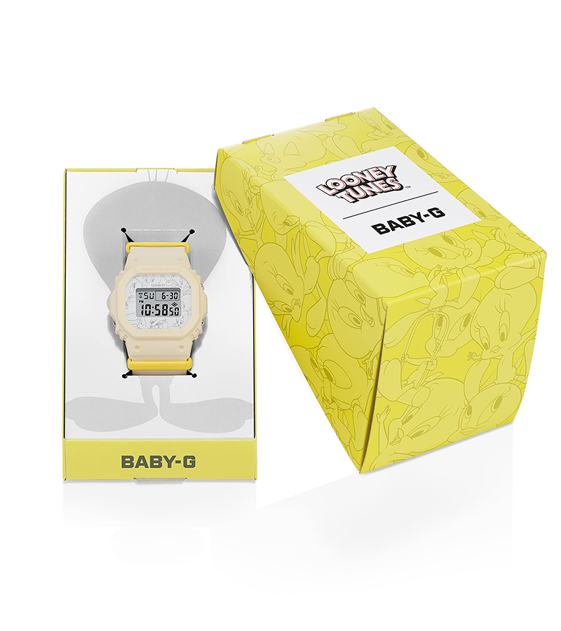 นาฬิกา Casio BABY-G x TWEETY Limited Looney Tunes Collaboration Model รุ่น BGD-565TW-5 ของแท้ รับประกัน1ปี