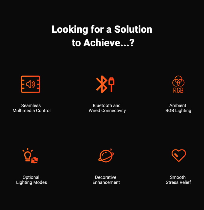 Fosi Audio VOL20 ปุ่มควบคุมระดับเสียงมัลติมีเดียผ่านบลูทูธพร้อมไฟ RGB ประกันศูนย์ไทย