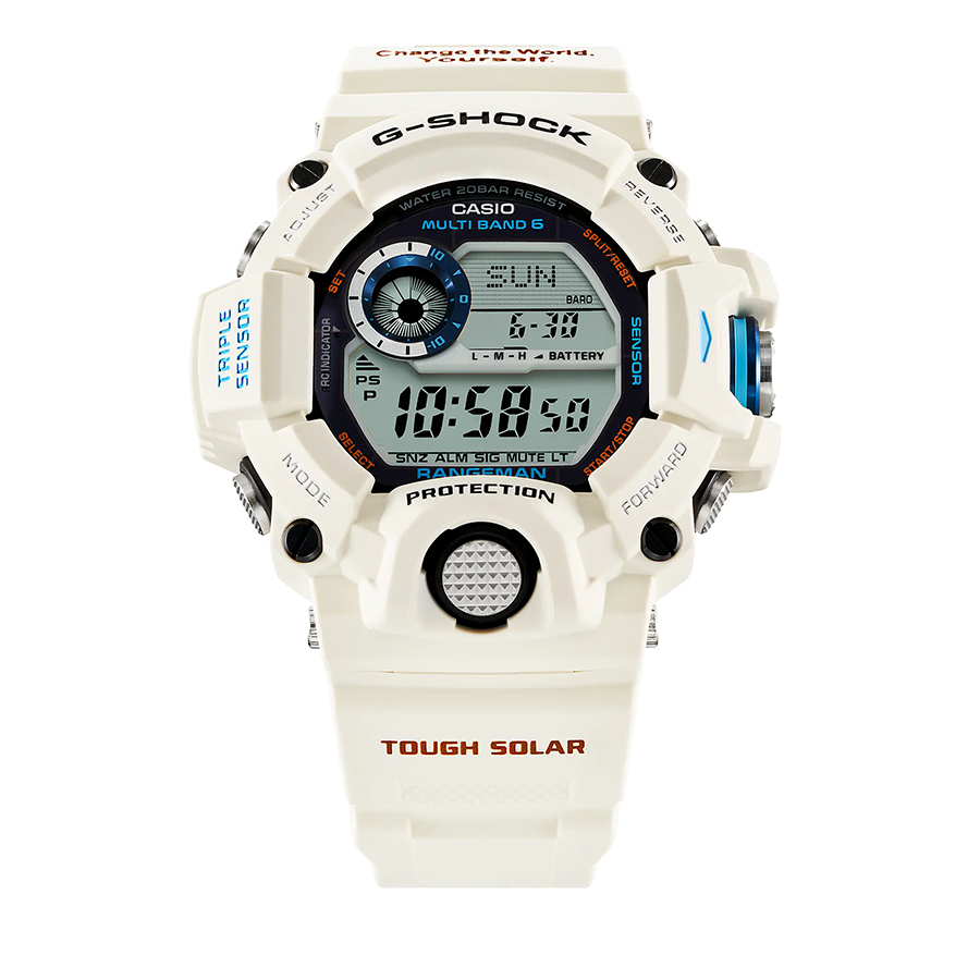 นาฬิกา Casio G-SHOCK RANGEMAN Love The Sea and The Earth 2022 Limited รุ่น GW-9408KJ-7JR "หมีขาว" ของแท้ รับประกัน1ปี