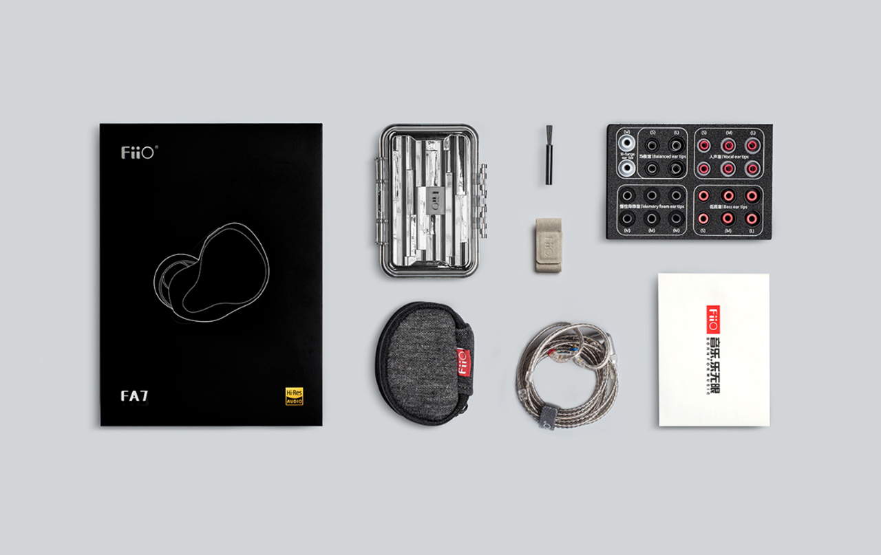 [สินค้าใหม่สายมีตำหนิ] FiiO FA7 หูฟัง Pure Balanced 4 ไดร์เวอร์ (4BA) ถอดสายได้