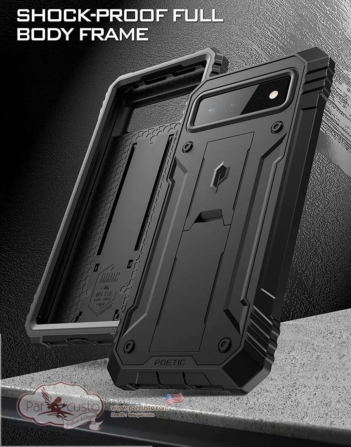 เคสกันกระแทก Google Pixel 6 [Revolution] จาก Poetic (Pre-order USA)