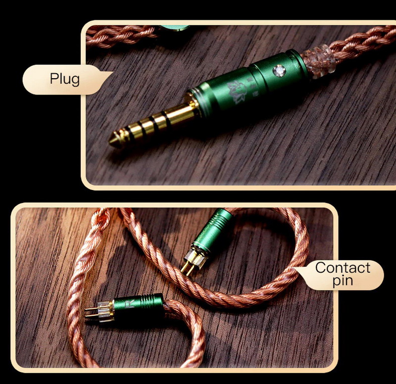 Hakugei Healer สายอัพเกรดหูฟัง Litz OCC ถัก ความบริสุทธิ์สูง