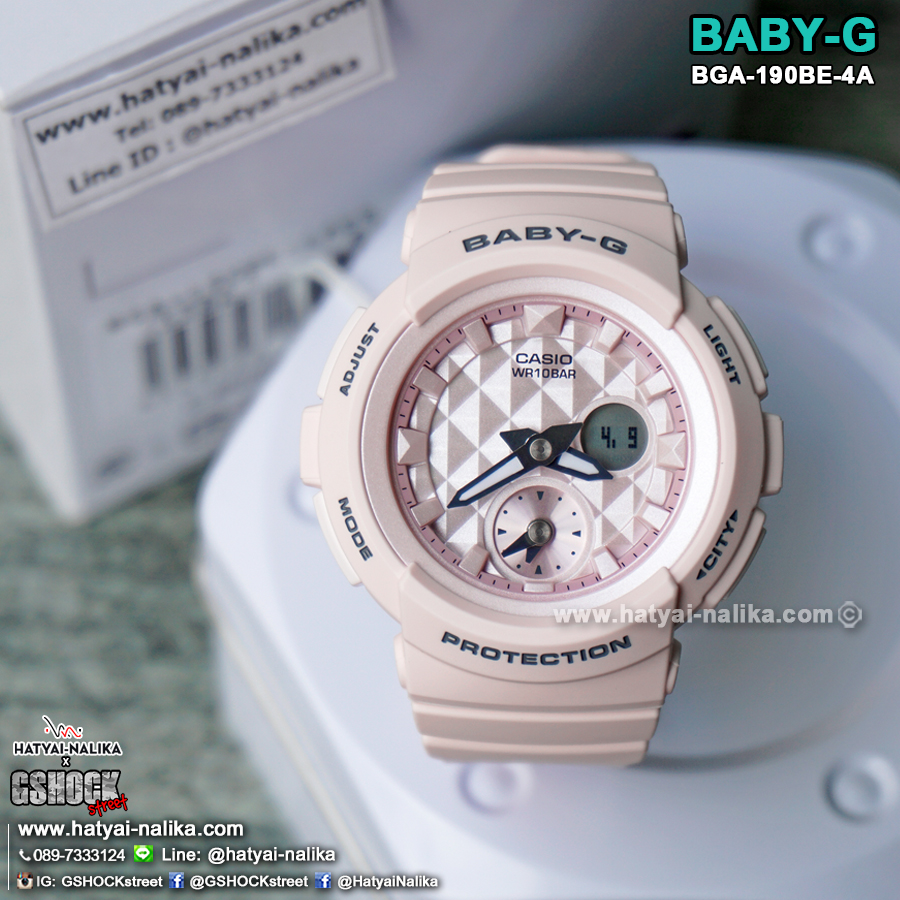 นาฬิกา Casio Baby-G Beach Pastel Color series รุ่น BGA-190BE-4A ของแท้ รับประกัน1ปี