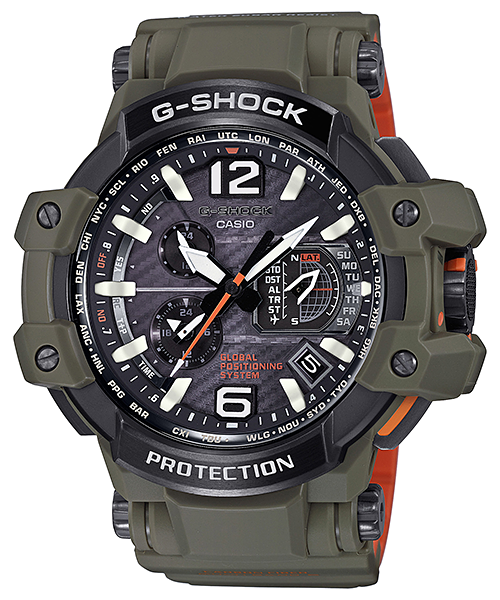 นาฬิกา Casio G-Shock นักบิน GRAVITYMASTER GPS Hybrid Waveceptor Master in OLIVE DRAB series รุ่น GPW-1000KH-3A ของแท้ รับประกัน1ปี