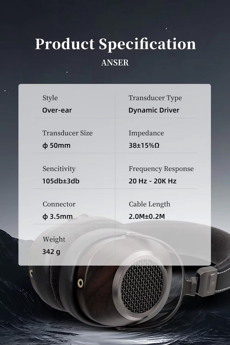 Sivga Anser หูฟัง Headphone ไม้แบบเปิดด้านหลัง ไดรเวอร์ไดนามิกระดับ HiFi ประกันศูนย์ไทย
