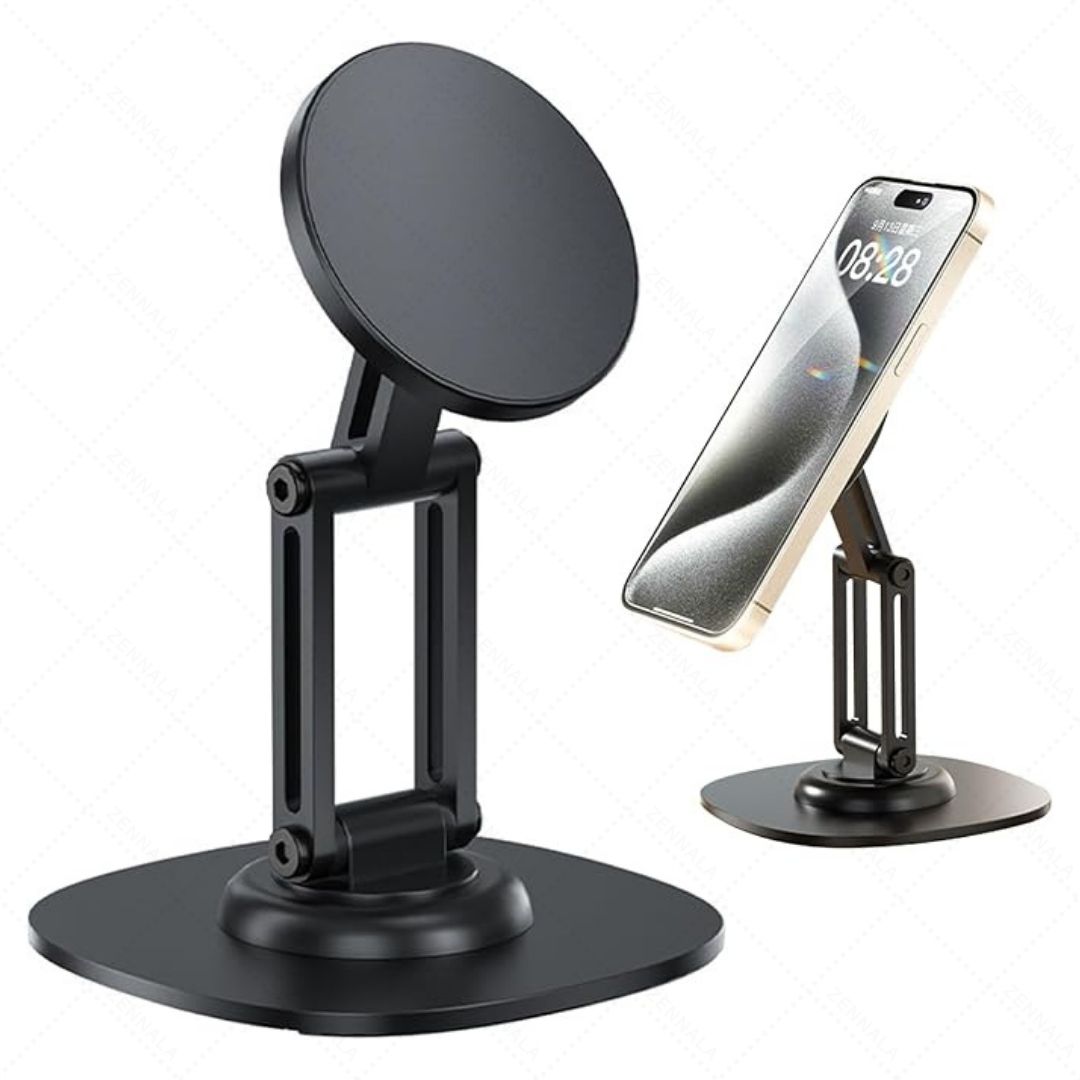 ขาตั้งโทรศัพท์แม่เหล็ก รุ่น 3 พับ สีดำ
