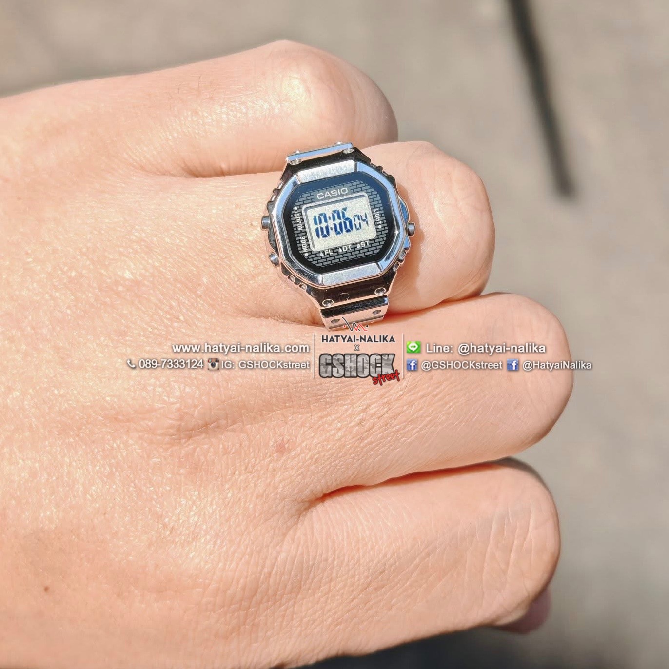 นาฬิกา CASIO นาฬิกาแหวน Limited ครบรอบ 50 ปีของ CASIO รุ่น CRW-001-1 ของแท้ รับประกัน1ปี