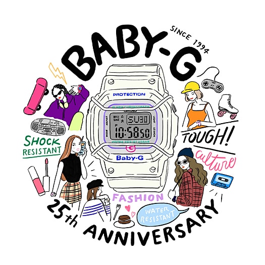 นาฬิกา Casio Baby-G Limited ครบรอบ 25ปี รุ่น BGD-525-7 ของแท้ รับประกัน1ปี