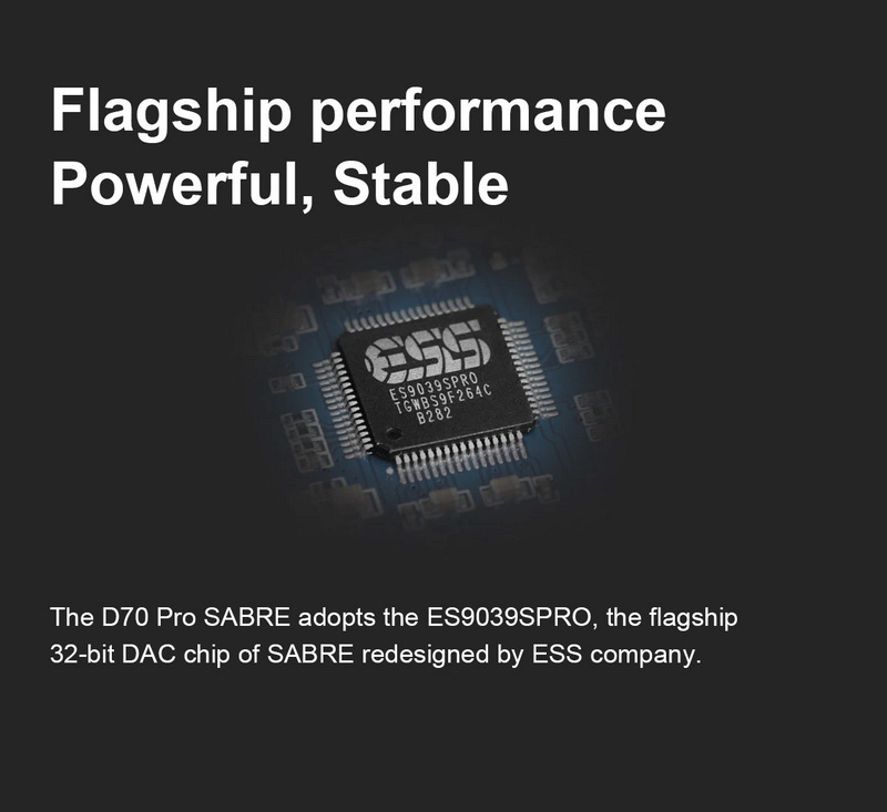 Topping D70 Pro SABRE DAC ตั้งโต๊ะ รองรับ Dual Hi-Res ประกันศูนย์ไทย