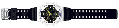 นาฬิกา คาสิโอ Casio G-Shock Limited model Color series รุ่น GA-100CS-7A (มิ้นต์ ชาลิดาใส่ ละครสองหัวใจนี้เพื่อเธอ)