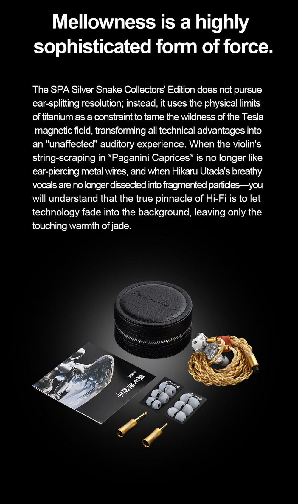 SPA-Limited Edition Silver Snake Collectors' Version หูฟัง IEMs ไดรเวอร์ Dynamic ไดอะแฟรมชุบไทเทเนียม ประกันศูนย์ไทย