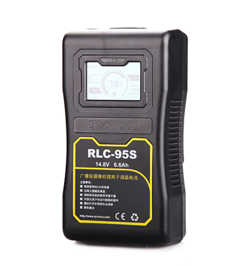 RLC-95S 95Wh 14.8V Li-Ion Battery V-Mount with LCD# coremedia-tv