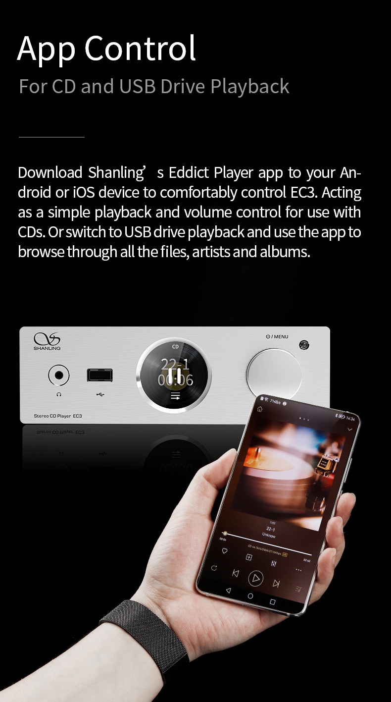 [PreOrder เท่านั้น] Shanling EC3 เครื่องเล่น CD ตั้งโต๊ะ ระดับเรือธง ประกันศูนย์ไทย
