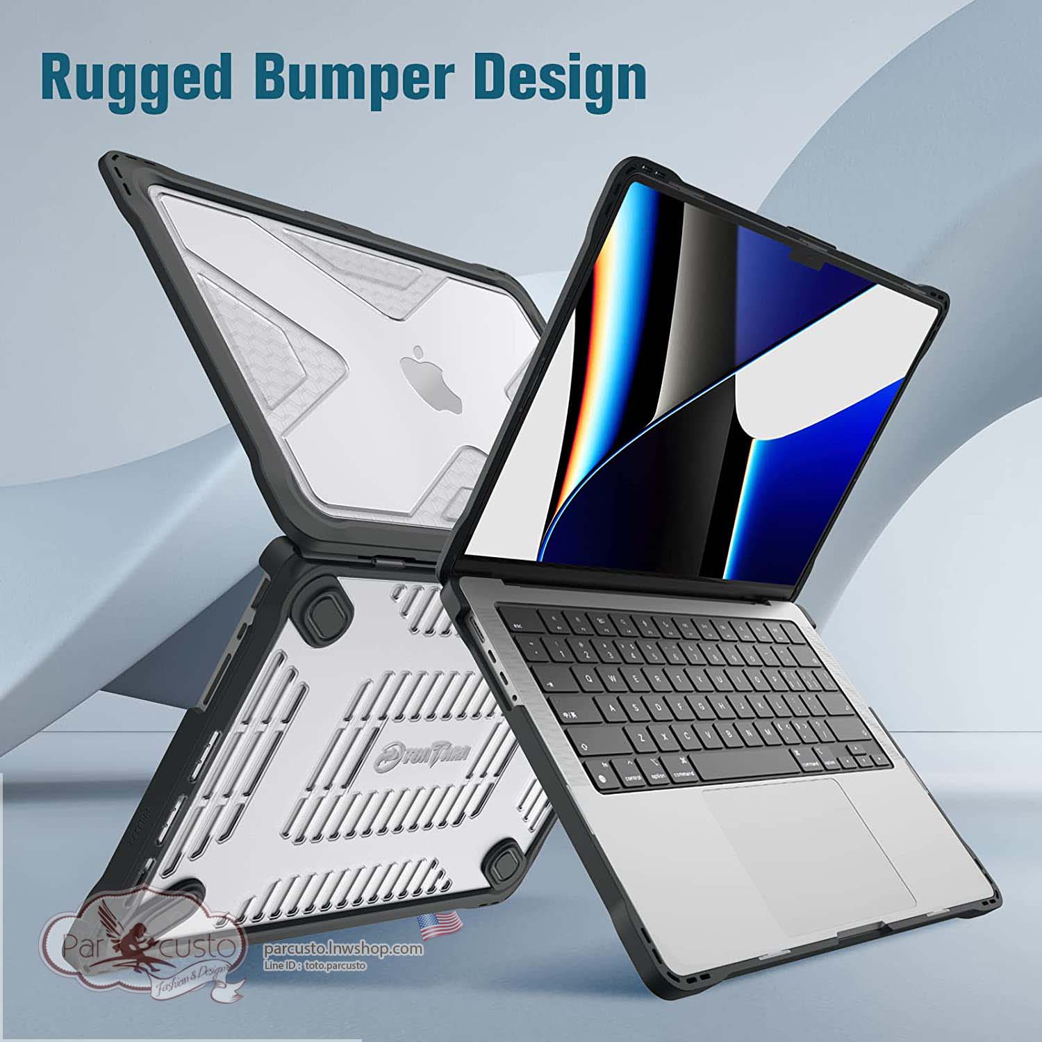 เคสกันกระแทก MacBook Pro 14 Inch A2442 (2021 2022) [Heavy Duty] จาก Fintie [Pre-order USA]