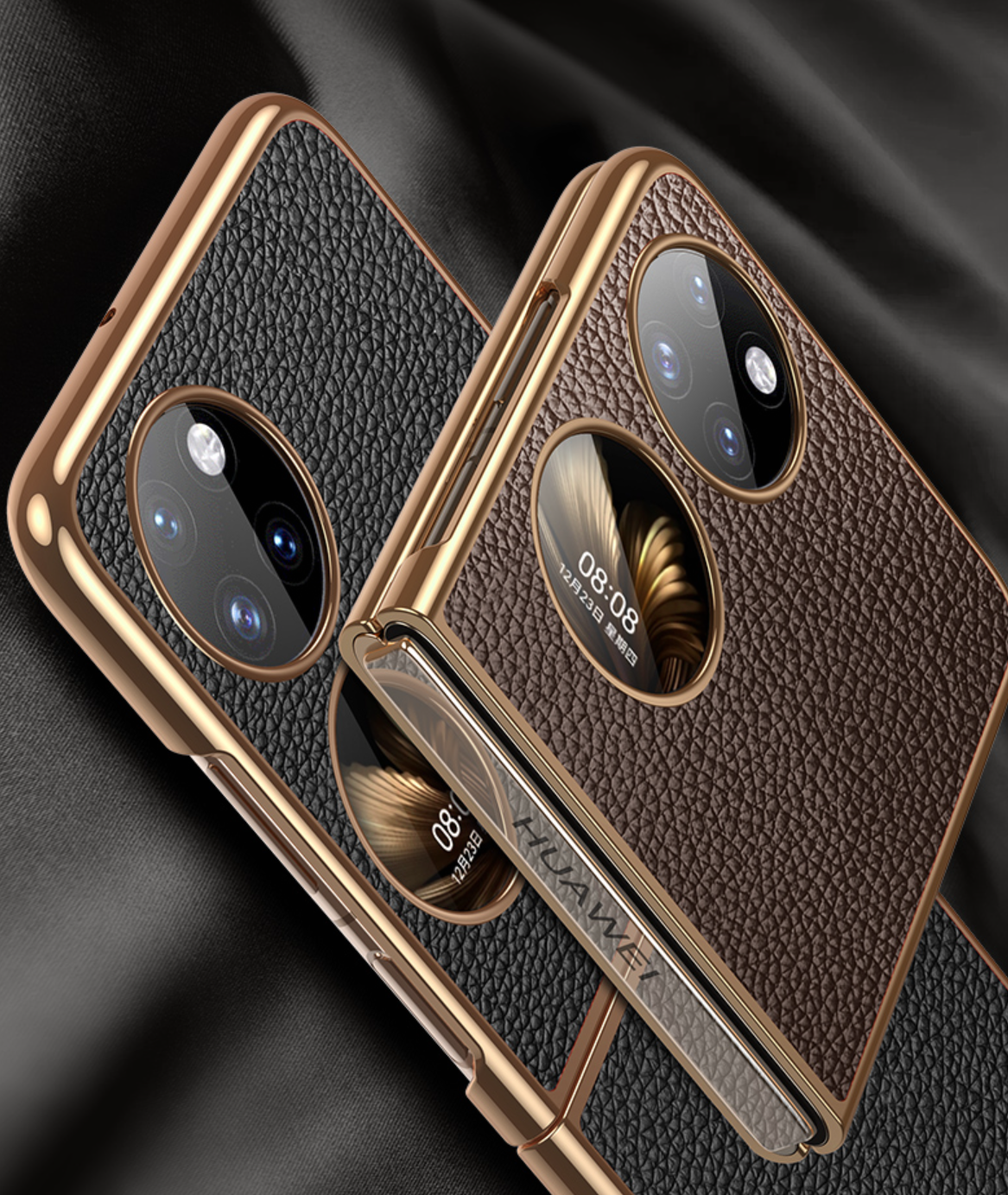 เคสหนังวัวแท้ Huawei P50 Pocket จาก Andmo [Pre-order]
