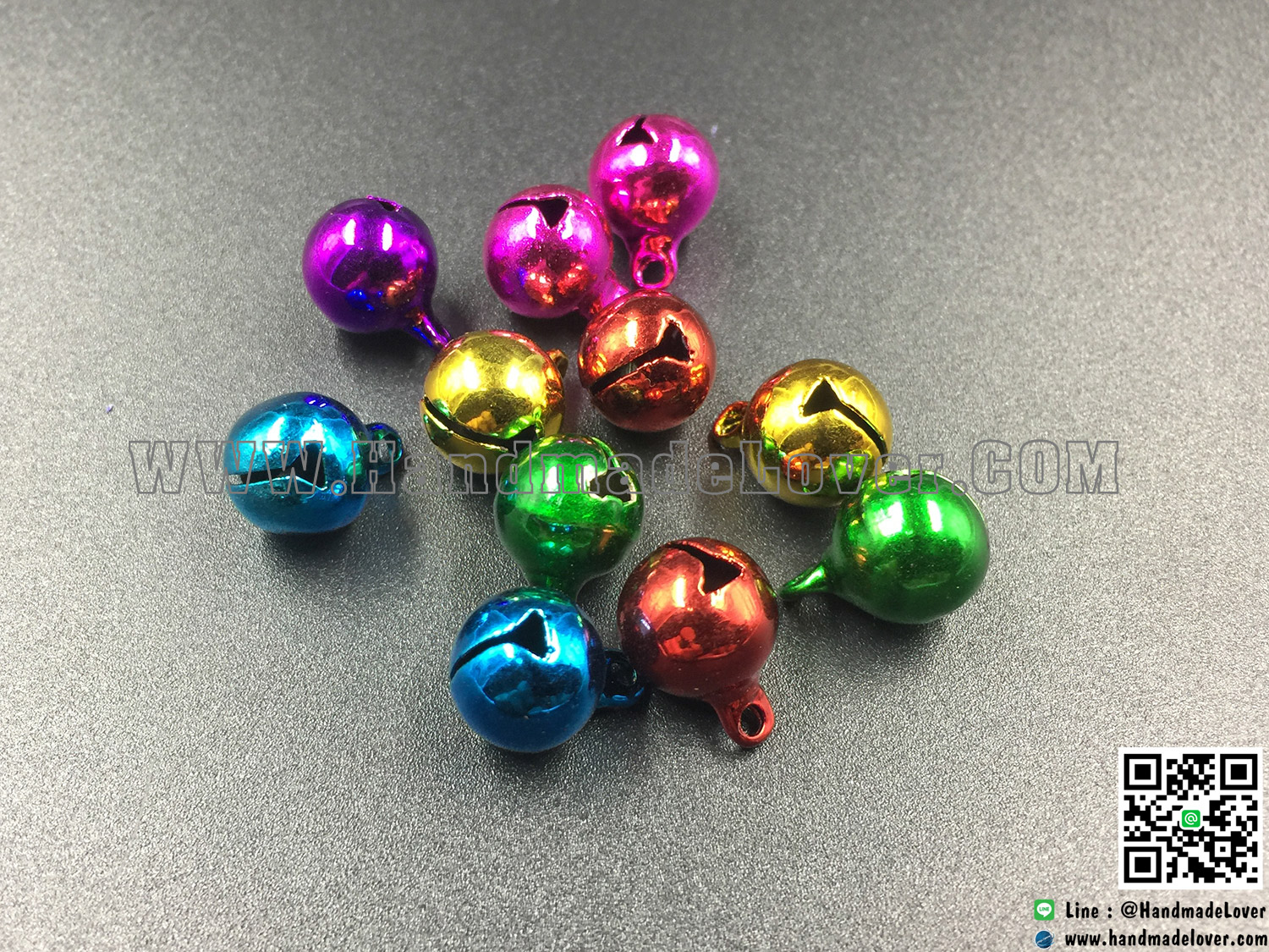 ลูกกระพรวนหลากสี ขนาด 10 มิล [งานเกาหลี]